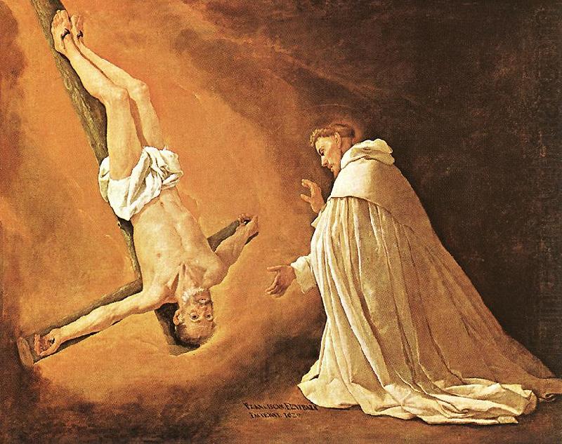ZURBARAN  Francisco de The Apparition of Apostle St Peter to St Peter of Nolasco china oil painting image